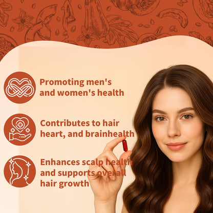 Shwfhi Ovela Pumpkin Seed Oil Capsules for Hair Growth – 2 in 1 Formula with Saw Palmetto | Non-GMO, Gluten Free | 200 Softgels