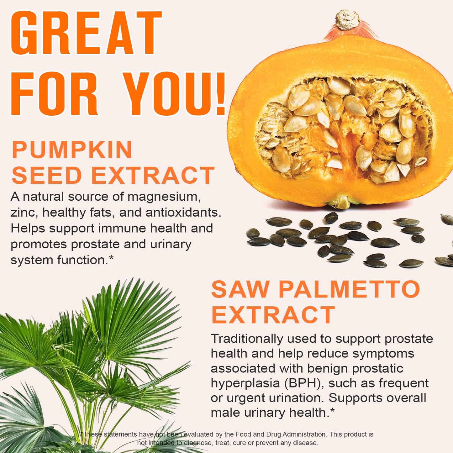 Pumpkin Seed Oil Capsules 300PCS – 2-in-1 Cold-Pressed, Non-GMO for Hair, Prostate & Urinary Health