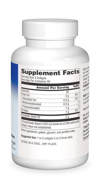 Planetary Herbals Full Spectrum Pumpkin Seed Oil 1000 mg - Prostate Support (180 Count)