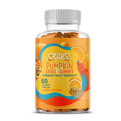 Pumpkin Seed Oil Gummies 4000mg – Hair Growth, Prostate & Urinary Health, Sugar-Free