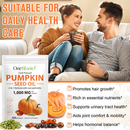 Pumpkin Seed Oil with Saw Palmetto – Prostate & Hair Health
