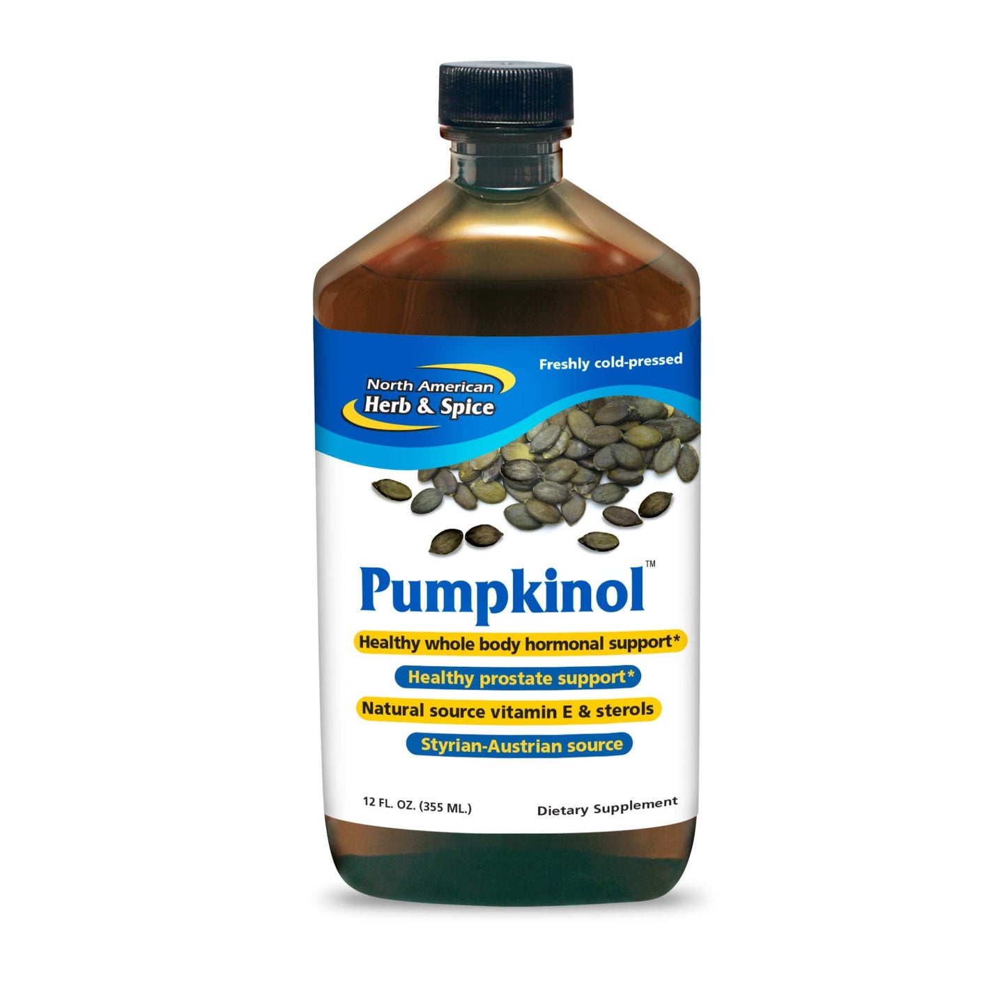 North American Herb and Spice Pumpkinol 12-Ounce | Dietary Supplement, Vitamin E & Essential Fatty Acids