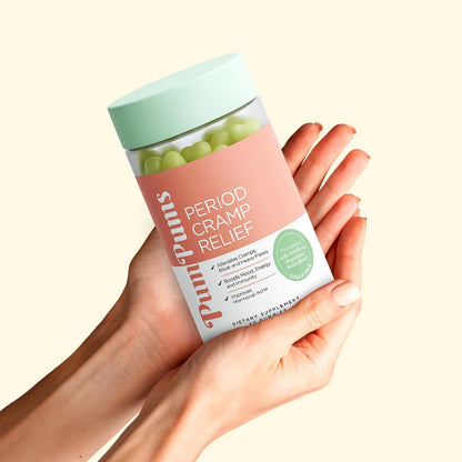 PumPums Period Cramp Relief Gummies | Vegan, Sugar-Free, 60 Gummies