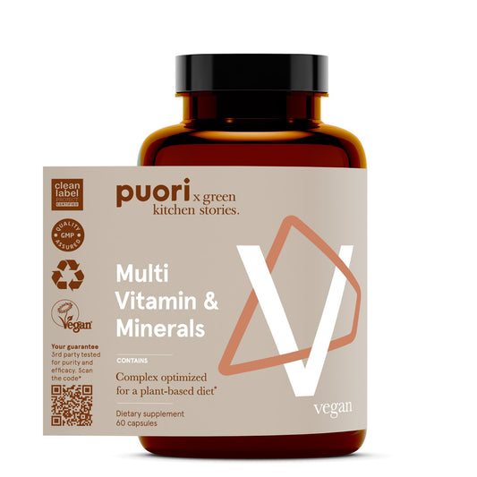 Puori V Vegan Vitamin & Mineral Complex — 60 Capsules BritishVita | Premium UK Vitamins & Wellness Supplements
