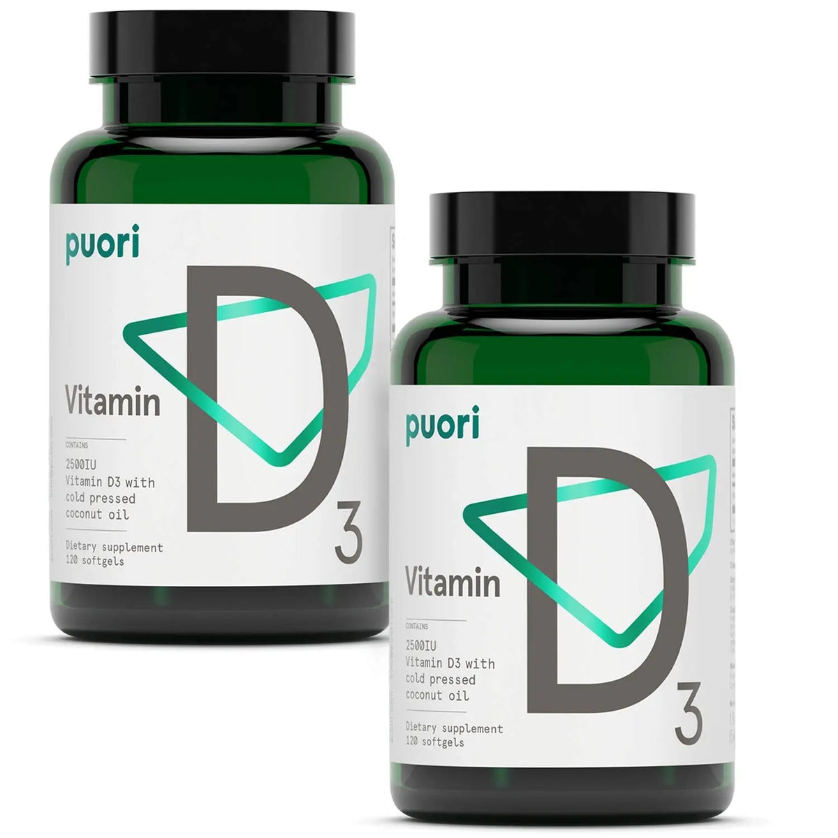 Puori Vitamin D3 Softgels 2500 IU (62.5 mcg) – 240 Count, Non-GMO & Gluten-Free BritishVita | Premium UK Vitamins & Wellness Supplements