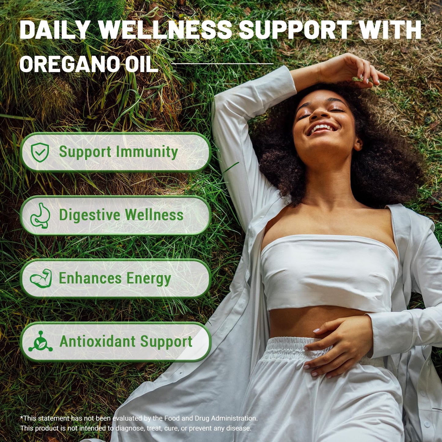 Puouoo 2 in 1 Oil of Oregano Capsules – Oregano Oil with Black Seed Oil (Carvacrol) | 300 Capsules