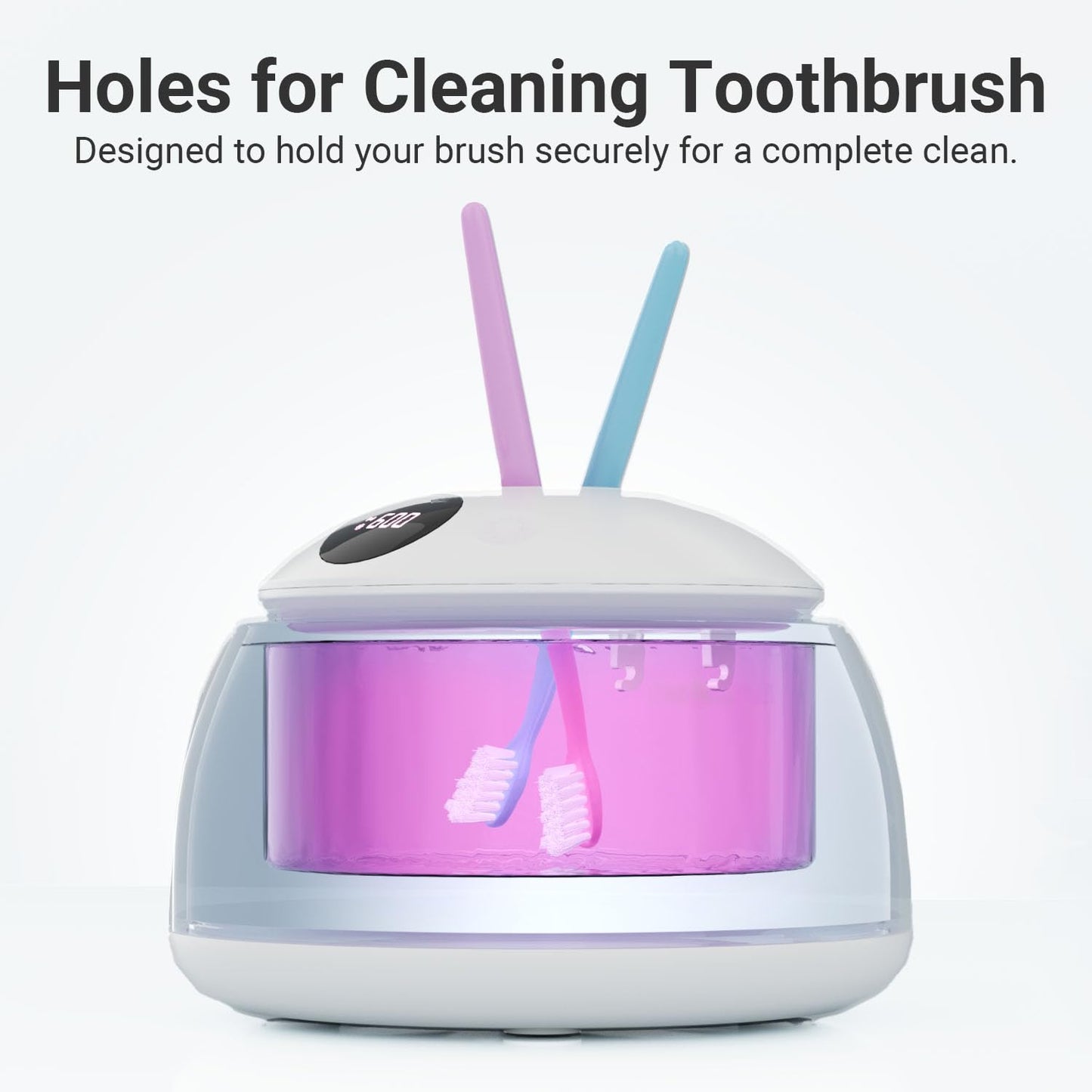 PUPDUMM Ultrasonic Retainer Cleaner – 45kHz, 200ml, Digital Timer