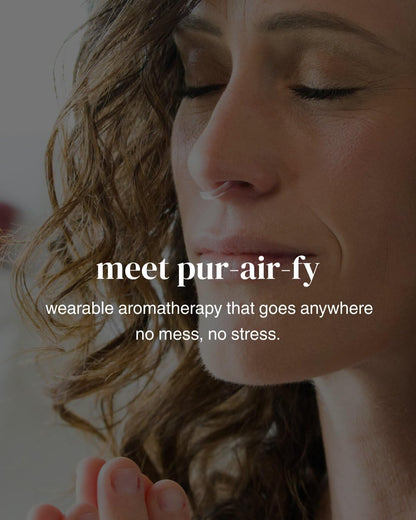 Pur-Air-Fy Wearable Inhaler – Hands-Free Citrus Aromatherapy for Focus, Sleep & Stress