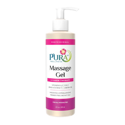 PURA 1st Wellness Massage Gel 8oz – Hypoallergenic Deep Tissue Relief