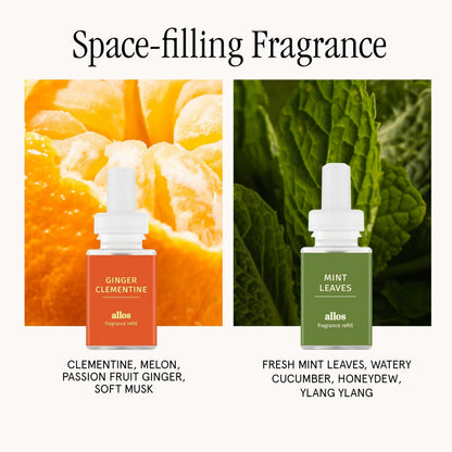 Pura 4 Smart Fragrance Diffuser Starter Set – Ginger Clementine & Mint