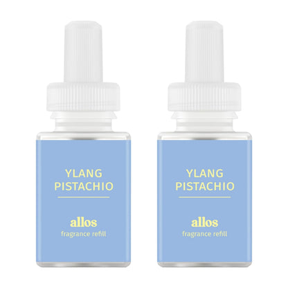 Pura and Allos Ylang Pistachio Calm Fragrance Refill – 2 Pack for Smart Diffusers