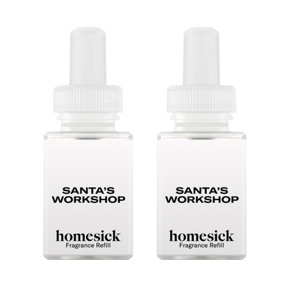 Pura & Homesick Home Scent Refill – Santa’s Workshop (2 Pack) – Smart Air Diffuser