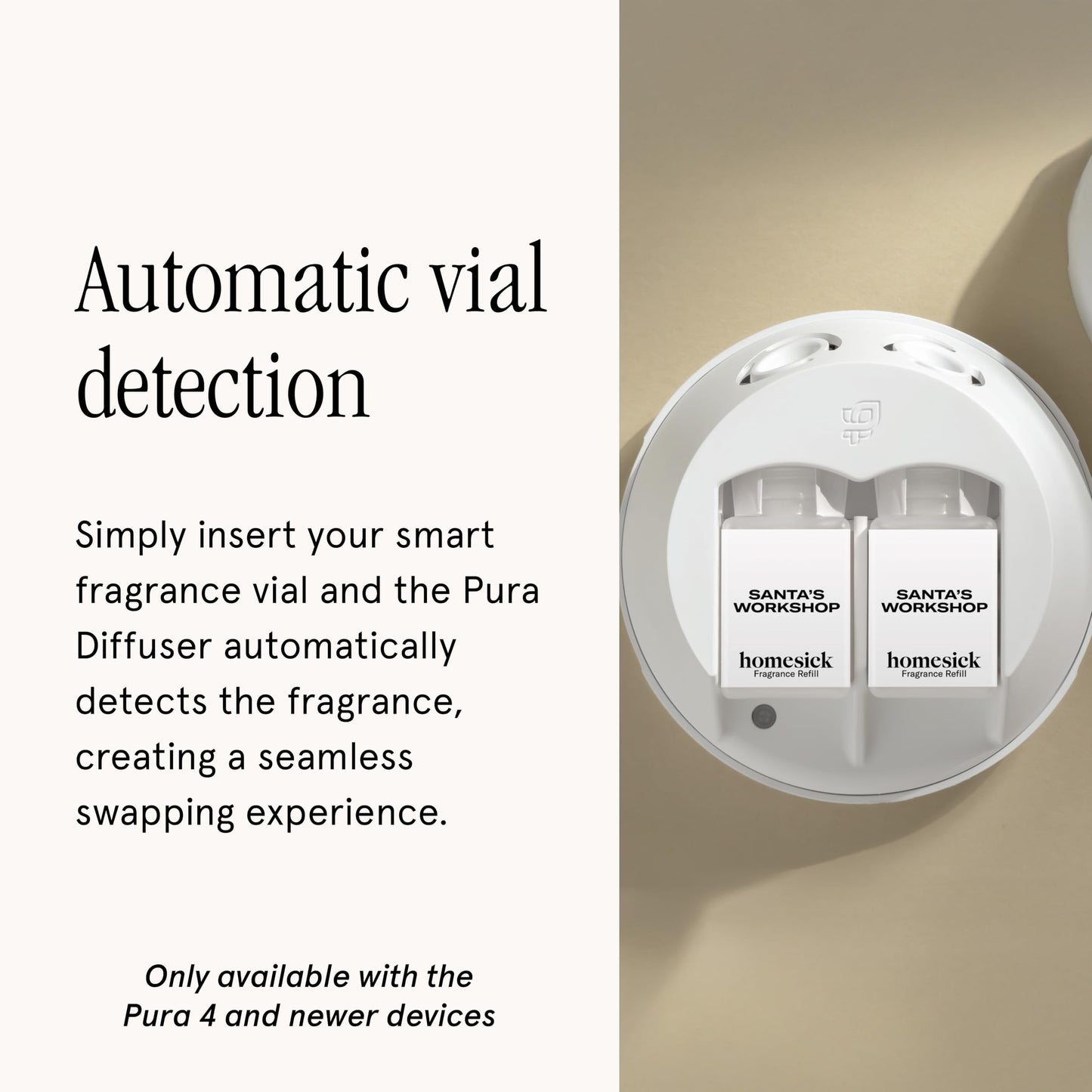 Pura & Homesick Home Scent Refill – Santa’s Workshop (2 Pack) – Smart Air Diffuser