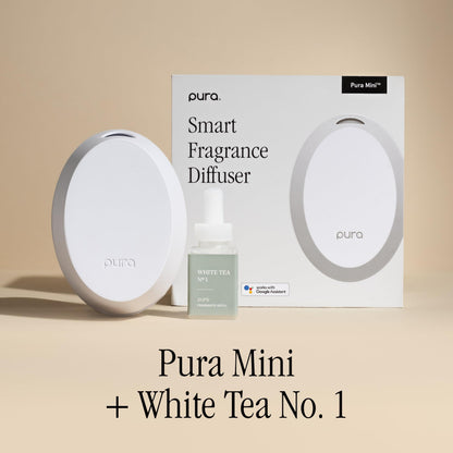 Pura Mini Smart Fragrance Diffuser for Small Spaces – Adjustable Smart Diffuser with LED & Vial Detection