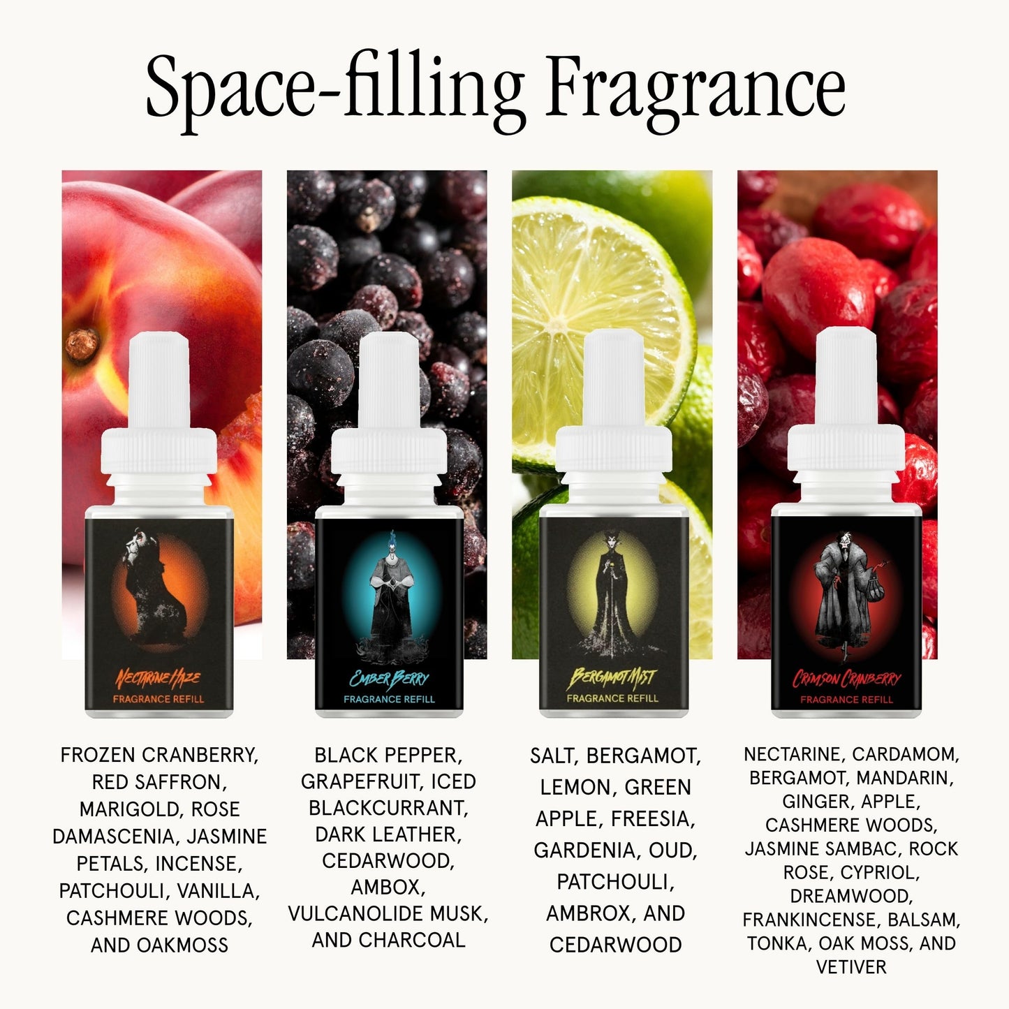 Pura 4 Smart Home Fragrance Starter Set – Cruella, Hades, Maleficent, Scar