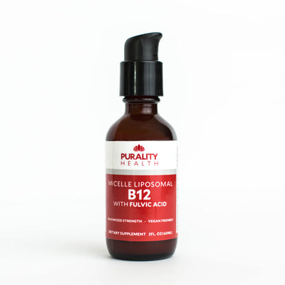 Purality Health Micelle Liposomal Vitamin B12 2500 mcg | Vegan, Methylcobalamin