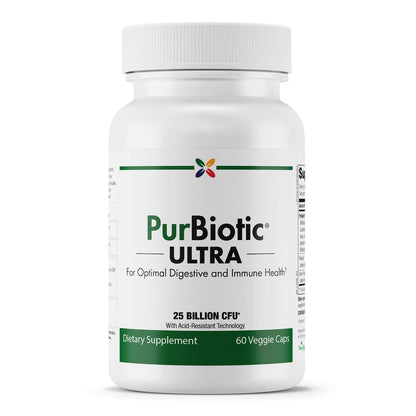 Stop Aging Now: PurBiotic ULTRA 25B CFU - Digestive & Immune Support, 60 Veggie Caps