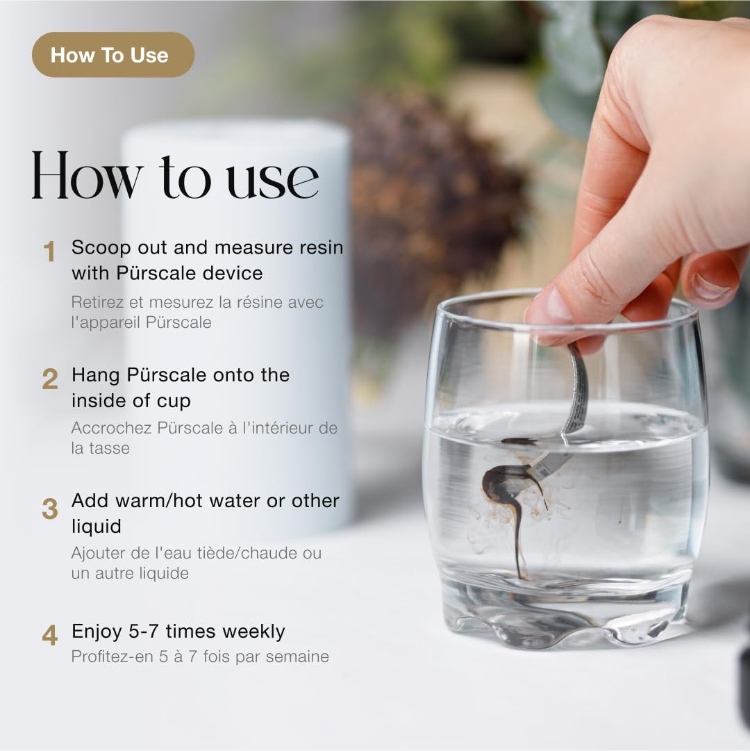 Pürblack Pürscale for Shilajit – Resin Measuring Tool with Spoon | Precise Dosing