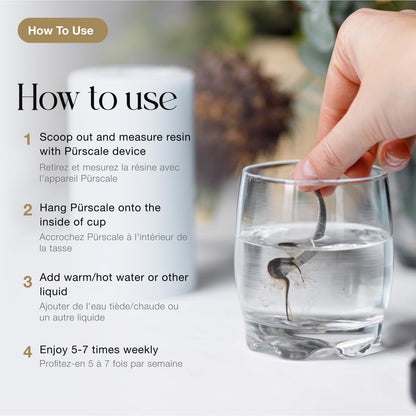 Pürblack Pürscale for Shilajit – Resin Measuring Tool with Spoon | Precise Dosing