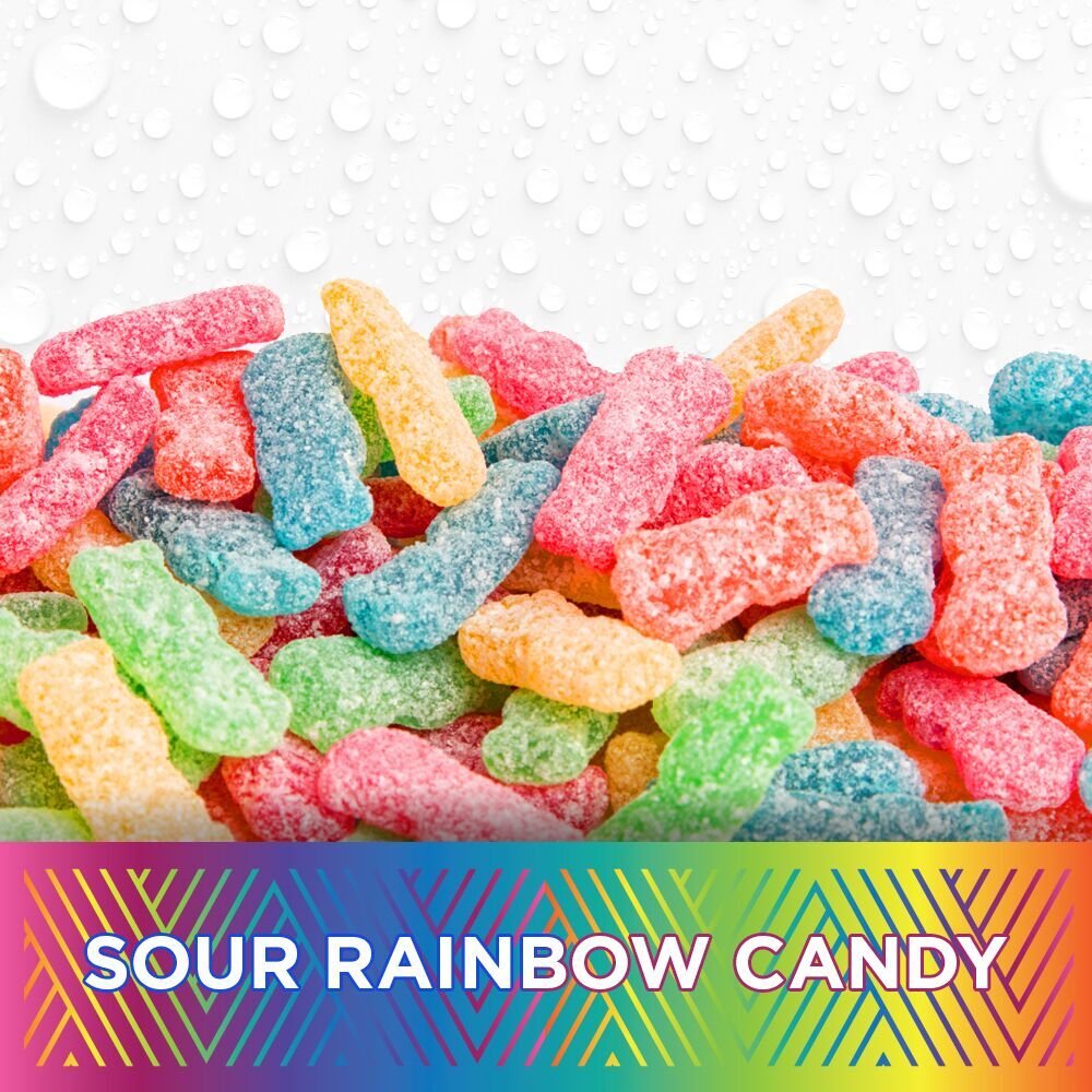 Purbolics Aminos Sour Rainbow Candy – 4g Free-Form Aminos, 0 Sugar, 60 Servings