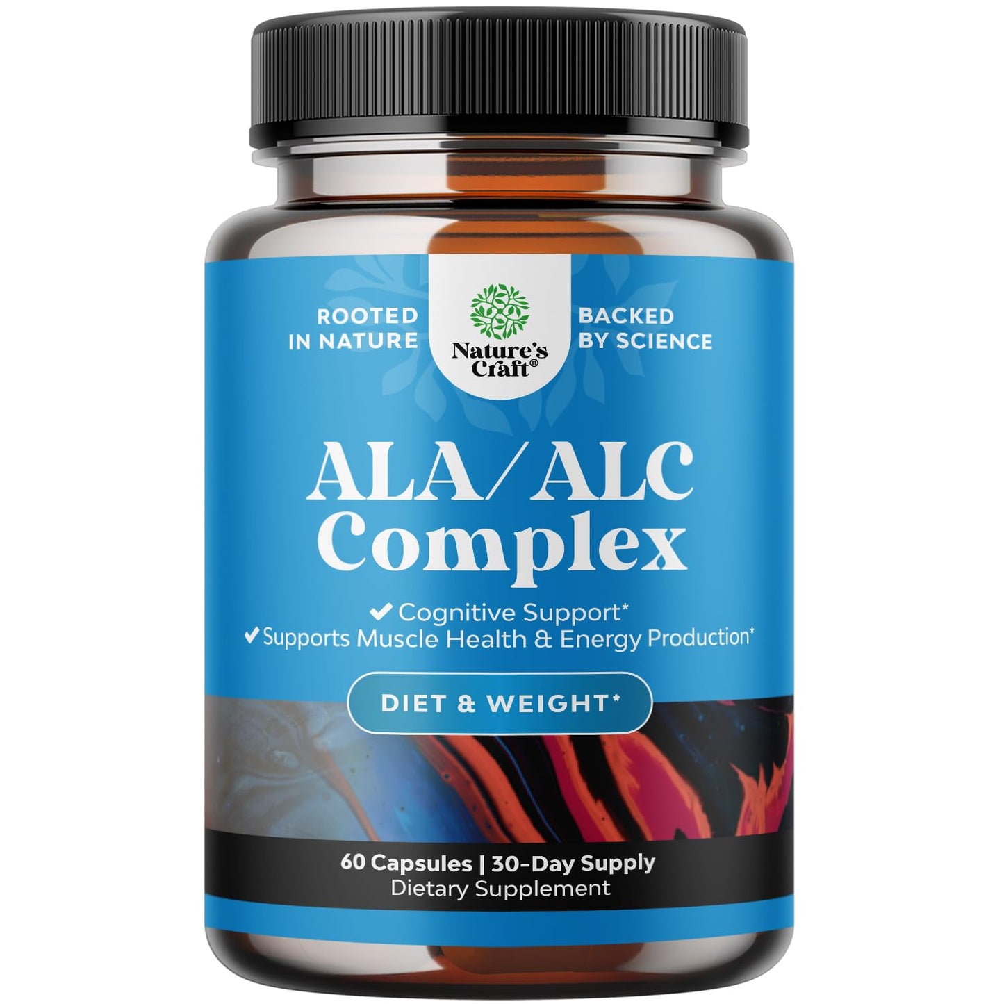 Alpha Lipoic Acid + Acetyl-L-Carnitine Supplement – Memory, Energy & Metabolism (60 Capsules)