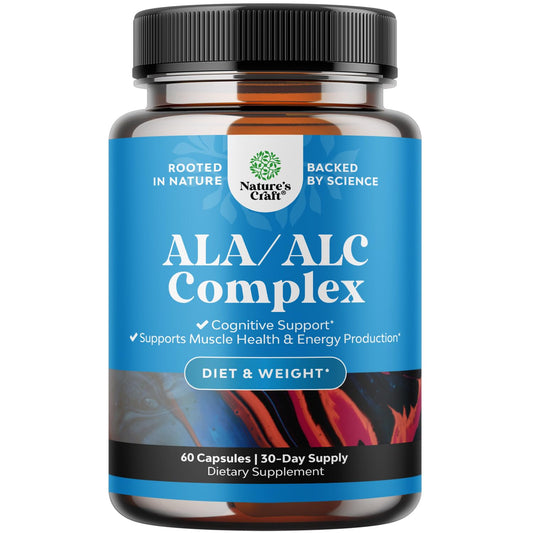 Alpha Lipoic Acid + Acetyl-L-Carnitine Supplement – Memory, Energy & Metabolism (60 Capsules) BritishVita | Premium UK Vitamins & Wellness Supplements