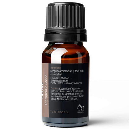 Pure Body Naturals Clove Bud Essential Oil 10 ml – Undiluted Therapeutic Grade