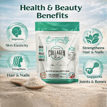 Pure Premium Marine Collagen Hydrolysed Peptides TYPE I - 500g BeYouty Collagen™