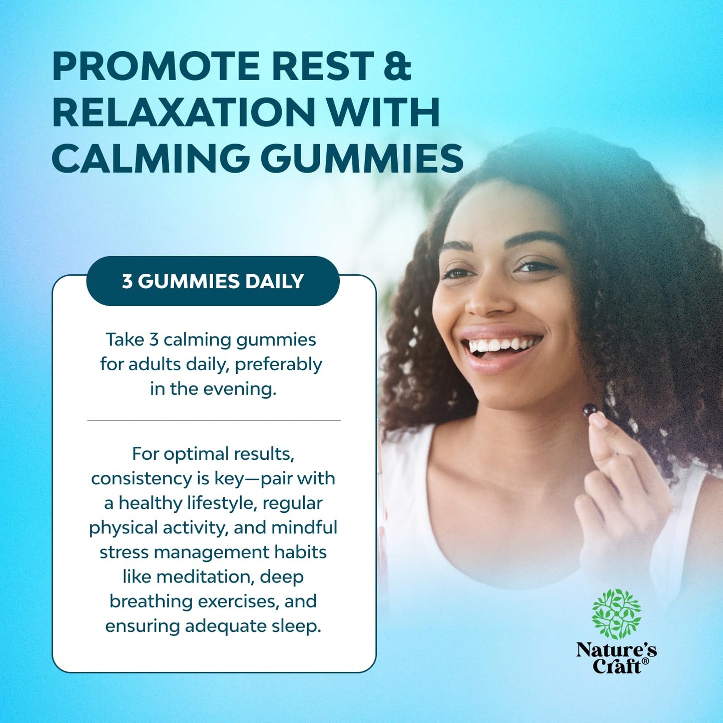 Pure Calm Magnesium Gummies with L-Theanine & Ashwagandha – 90 Count