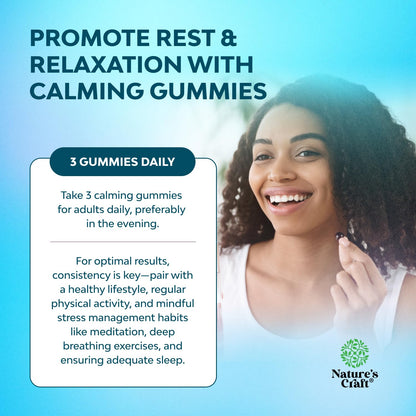 Pure Calm Magnesium Gummies with L-Theanine & Ashwagandha – 90 Count