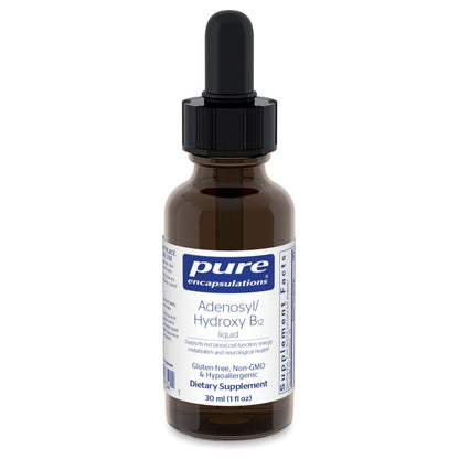Pure Encapsulations Adenosyl/Hydroxy B12 Liquid 30 mL | Energy Metabolism & Neurological Health* | Brain Support* | Gluten Free & Vegan | 1 Fl Oz