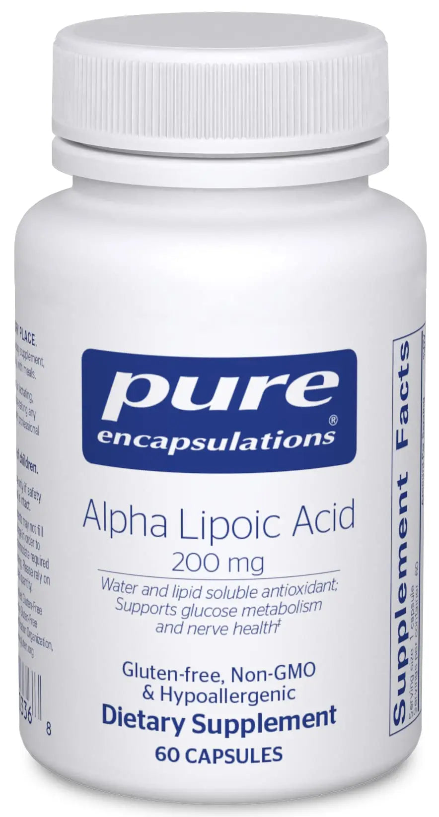 Pure Encapsulations Alpha Lipoic Acid 200 mg - 60 Vegan Capsules | Antioxidant & Metabolic Support BritishVita | Premium UK Vitamins & Wellness Supplements