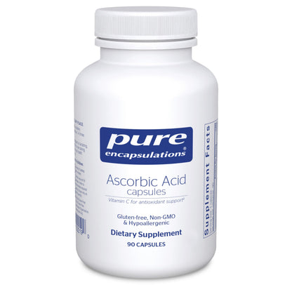 Pure Encapsulations Ascorbic Acid 1000 mg Vitamin C - 90 Capsules