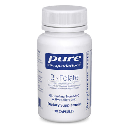 Pure Encapsulations B12 Folate – Energy & Cognitive Support (30 Caps)
