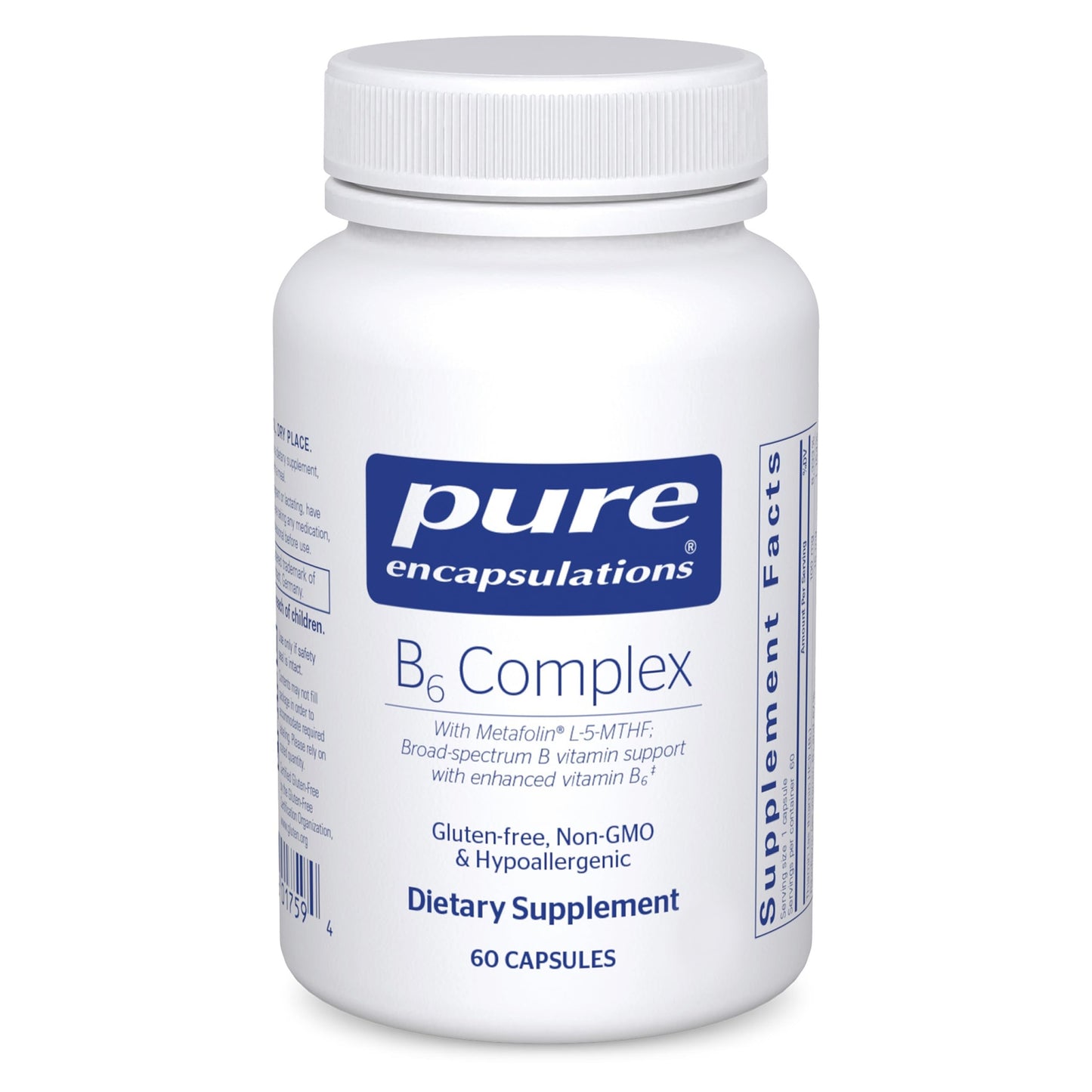 Pure Encapsulations B6 Complex — Brain & Nervous System Support (60 Capsules)