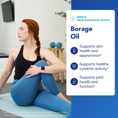 Pure Encapsulations Borage Oil - Hypoallergenic Dietary Supplement - 60 Softgel Capsules