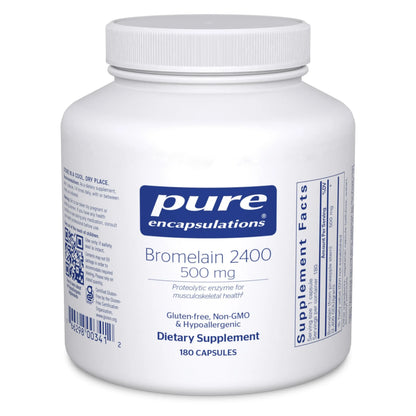 Pure Encapsulations Bromelain 2400 500 mg – Digestive & Joint Support, Vegan, 180 Capsules BritishVita | Premium UK Vitamins & Wellness Supplements