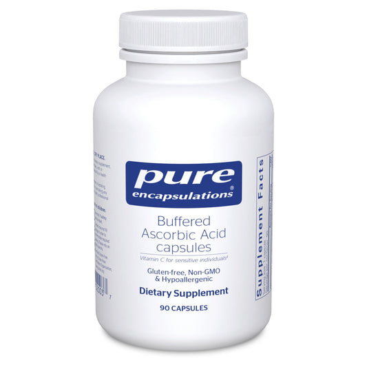 Pure Encapsulations Buffered Ascorbic Acid Capsules | Vitamin C for Sensitive Individuals* | 90 Capsules BritishVita | Premium UK Vitamins & Wellness Supplements