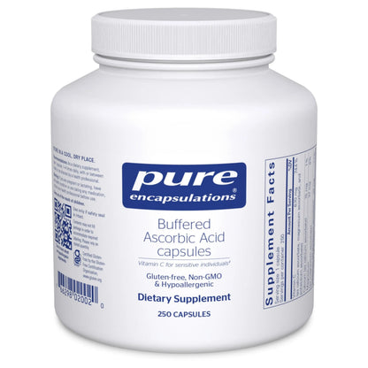 Pure Encapsulations Buffered Ascorbic Acid Capsules — Gentle Vitamin C BritishVita | Premium UK Vitamins & Wellness Supplements