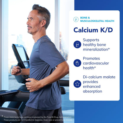 Pure Encapsulations Calcium K/D | Bone Health, Immune Support, Vascular Health | 60 Capsules