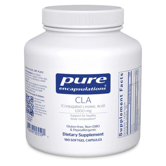 Pure Encapsulations CLA (Conjugated Linoleic Acid) 1,000 mg | Supports Healthy Body Composition with Exercise | 180 Softgel Capsules BritishVita | Premium UK Vitamins & Wellness Supplements