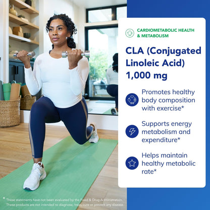 Pure Encapsulations CLA (Conjugated Linoleic Acid) 1,000 mg | Supports Healthy Body Composition with Exercise* | 60 Softgel Capsules