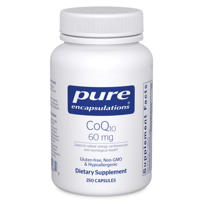 Pure Encapsulations CoQ10 60 mg – Energy & Heart Support (250 capsules)