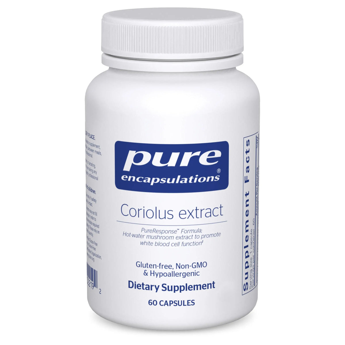 Pure Encapsulations Coriolus Extract | May Support White Blood Cell Function* | 60 Capsules BritishVita | Premium UK Vitamins & Wellness Supplements