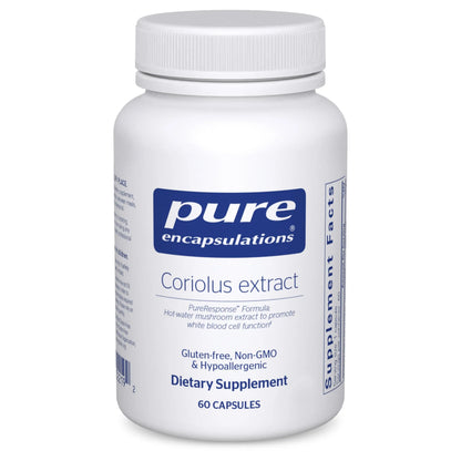 Pure Encapsulations Coriolus Extract | May Support White Blood Cell Function* | 60 Capsules BritishVita | Premium UK Vitamins & Wellness Supplements