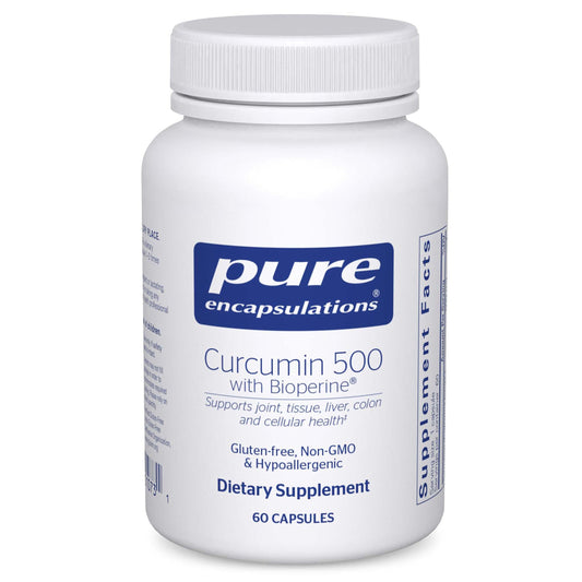 Pure Encapsulations Curcumin 500 with Bioperine | Antioxidant & Detox Support - 60 Capsules