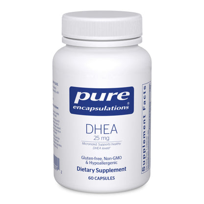 Pure Encapsulations DHEA 25 mg – Micronized DHEA (60 Capsules) | Immune, Hormone & Metabolism Support