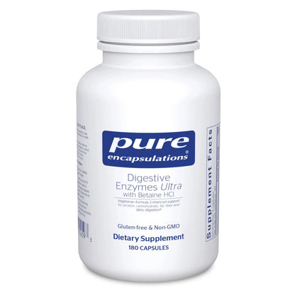 Pure Encapsulations Digestive Enzymes Ultra with Betaine HCl – Vegetarian Digestive Enzyme Supplement (180 Capsules) BritishVita | Premium UK Vitamins & Wellness Supplements