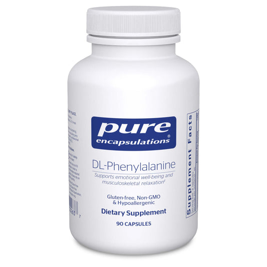 Pure Encapsulations DL-Phenylalanine – Memory, Focus & Joint Support (90 Capsules) BritishVita | Premium UK Vitamins & Wellness Supplements