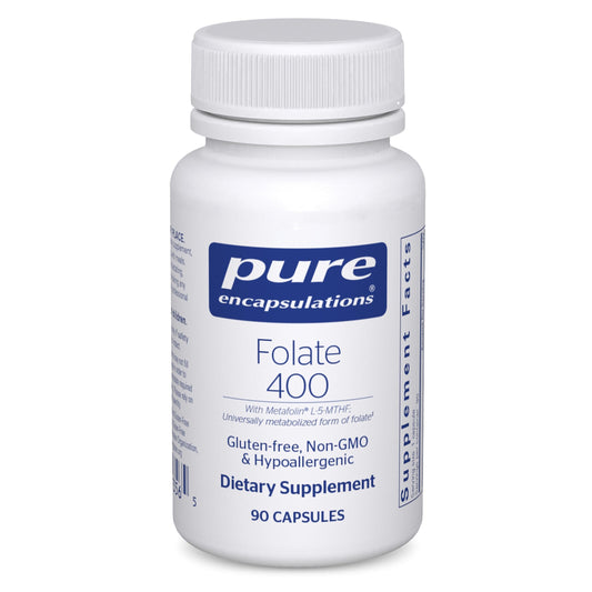 Pure Encapsulations Folate 400 | Metafolin L-5-MTHF Supplement | 90 Capsules BritishVita | Premium UK Vitamins & Wellness Supplements